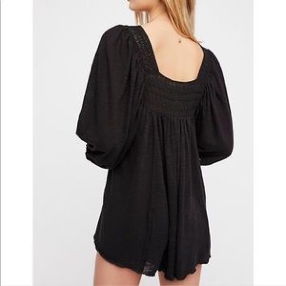 FREE PEOPLE ROMPER, NEW WITH TAG MEDIUM BLACK - Picture 8 of 8